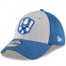 Men's Indianapolis Colts New Era Heather Gray/Royal 2018 NFL Sideline Road Official 39THIRTY Flex Hat 3058261